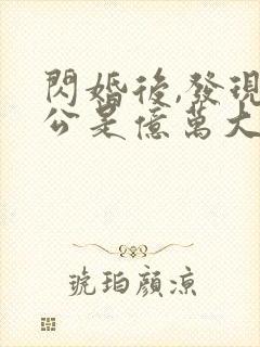 闪婚后,发现老公是亿万大佬免费完整版
