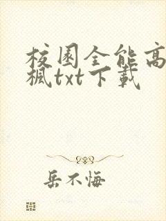 校园全能高手季枫txt下载