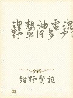 理想油电混合越野车l9多少钱一辆