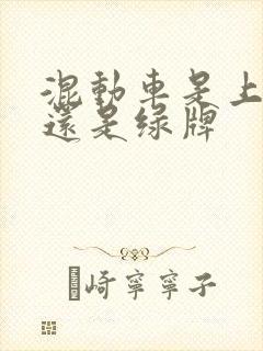 混动车是上蓝牌还是绿牌