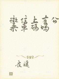 微信上有公交车乘车码吗