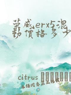 荣威erx5混动价格多少