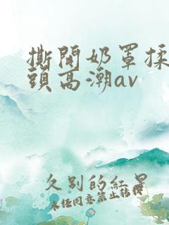撕开奶罩揉吮奶头高潮av