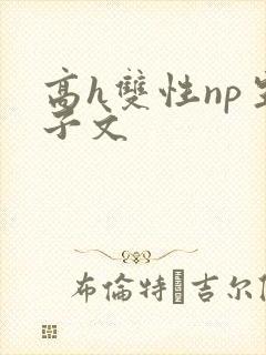 高h双性np生子文