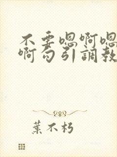 不要嗯啊嗯啊嗯啊勾引调教哥哥
