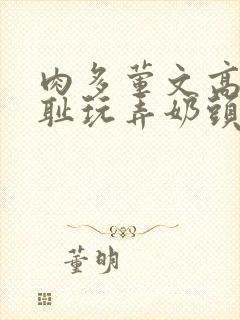 肉多荤文高h羞耻玩弄奶头