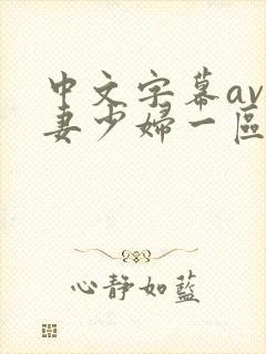 中文字幕av人妻少妇一区二