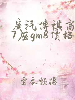 广汽传祺商务车7座gm8价格 广汽传祺商务车7座gm8价格
