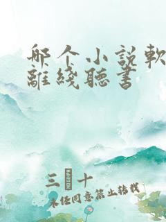 哪个小说软件能离线听书