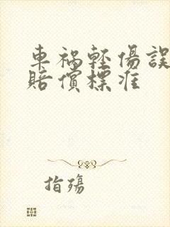 车祸轻伤误工费赔偿标准