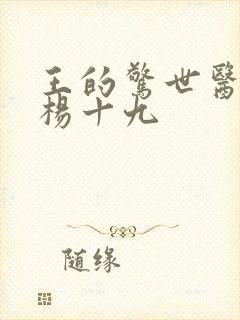 王的惊世医妃 杨十九 王的惊世医妃 杨十九