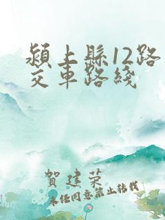 颍上县12路公交车路线 颍上县12路公交车路线