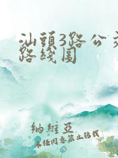 汕头3路公交车路线图