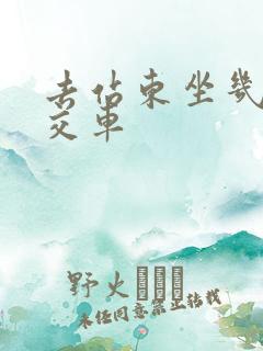 去站东坐几路公交车 去站东坐几路公交车