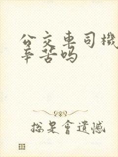 公交车司机累吗辛苦吗 公交车司机累吗辛苦吗