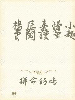 杨辰秦惜小说免费阅读笔趣阁全文