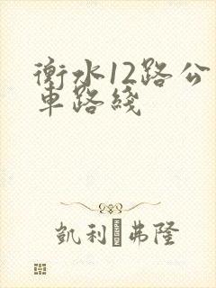 衡水12路公交车路线