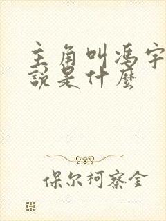 主角叫冯宇的小说是什么