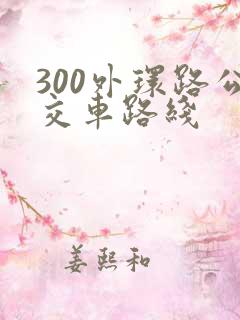 300外环路公交车路线 300外环路公交车路线