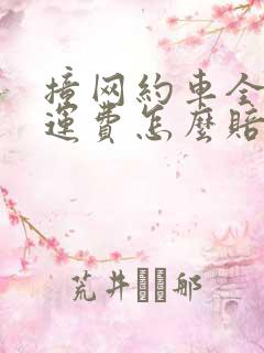 撞网约车全责停运费怎么赔付