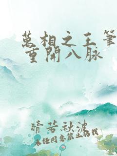 万相之王笔趣阁 重开八脉