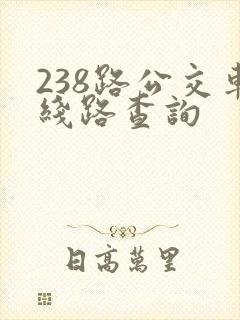 238路公交车线路查询