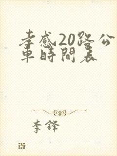 孝感20路公交车时间表 孝感20路公交车时间表