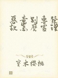 恶意别车发生事故怎么处理