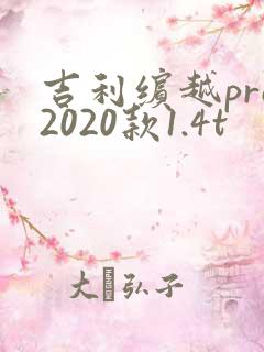 吉利缤越pro2020款1.4t