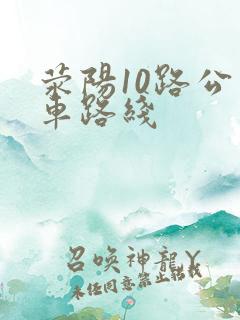 荥阳10路公交车路线