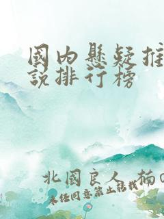 国内悬疑推理小说排行榜