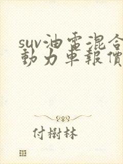 suv油电混合动力车报价