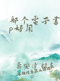 哪个电子书app好用