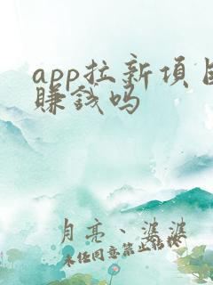 app拉新项目赚钱吗