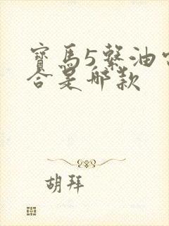 宝马5系油电混合是哪款
