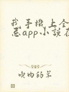 我手机上全是禁忌app小说在线阅读