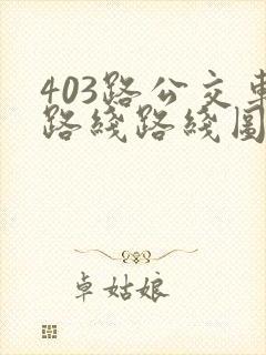 403路公交车路线路线图