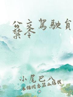 公交驾驶员十条禁令