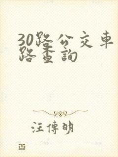 30路公交车线路查询