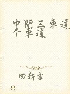 中间三车道是哪个车道