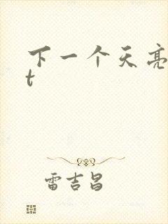 下一个天亮txt