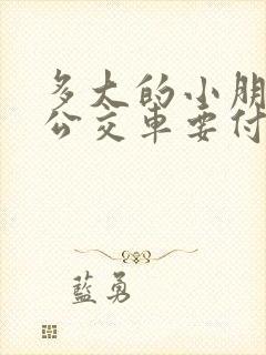 多大的小朋友坐公交车要付钱