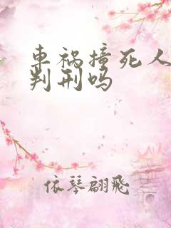 车祸撞死人需要判刑吗