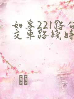 如皋221路公交车路线时间表