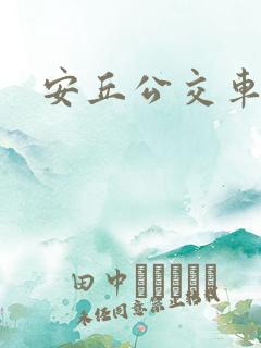 安丘公交车路线