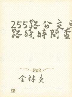 255路公交车路线时间查询 255路公交车路线时间查询