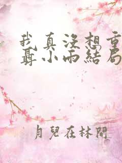 我真没想重生啊聂小雨结局