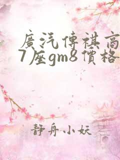 广汽传祺商务车7座gm8价格