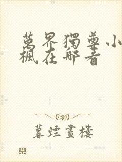万界独尊小说林枫在哪看