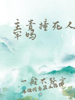 主责撞死人要坐牢吗